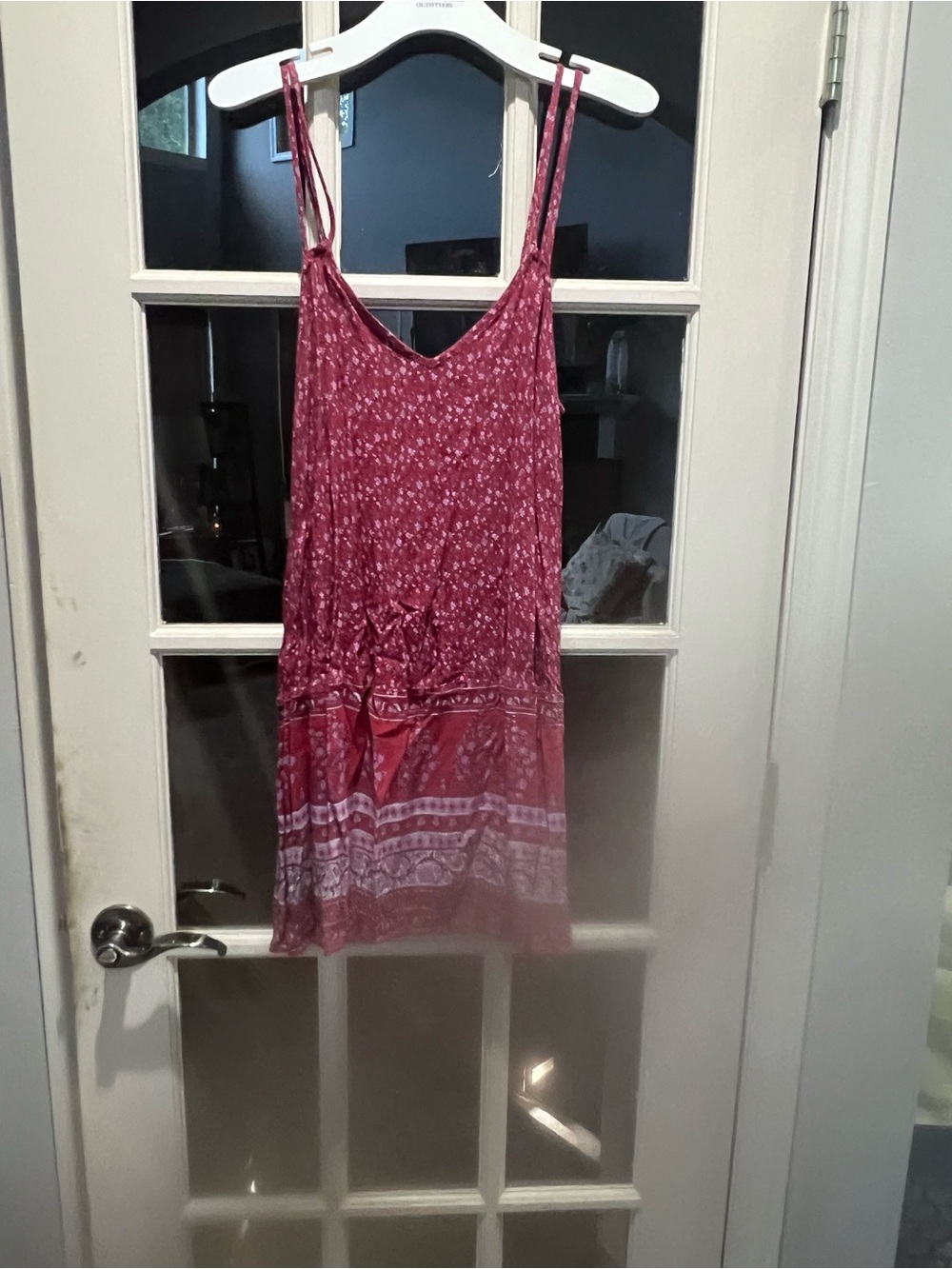 American Eagle Outfitters Red Floral Mini Dress
